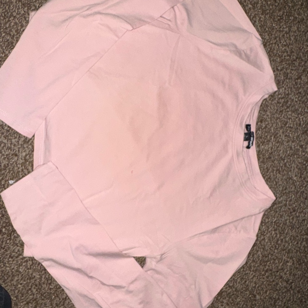 Fashion Nova Blush Pink Crew Neck Top